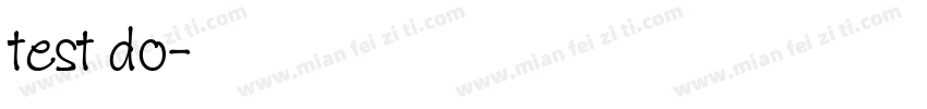 test do字体转换